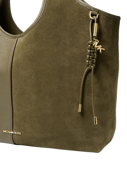 Michael Kors Gold-Tone and Braided Cord Bag Charm - view 2, Loden