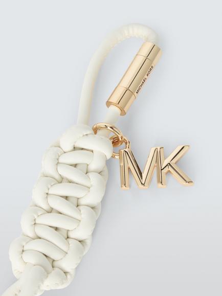 Michael Kors Braided Bag Charm, Eggshell - view 2, Eggshell