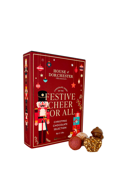 House of Dorchester Festive Cheer For All Christmas Chocolate Selection, 98g, Multi