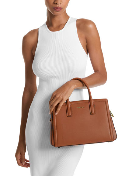 Michael Kors Laila Leather Satchel Bag, Luggage - view 2, Luggage
