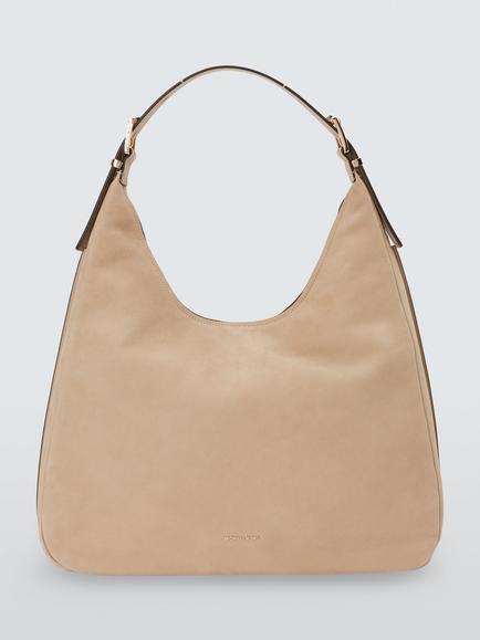 Michael Kors Nolita Nubuck Leather Hobo Bag, Khaki, Khaki