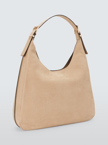 Michael Kors Nolita Nubuck Leather Hobo Bag, Khaki - view 2, Khaki