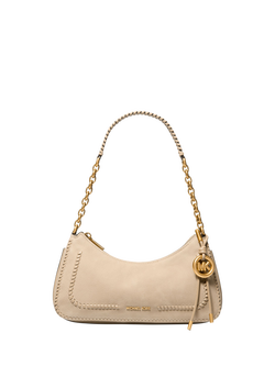 Michael Kors Nolita Leather Pouchette Shoulder Bag, Khaki, Khaki