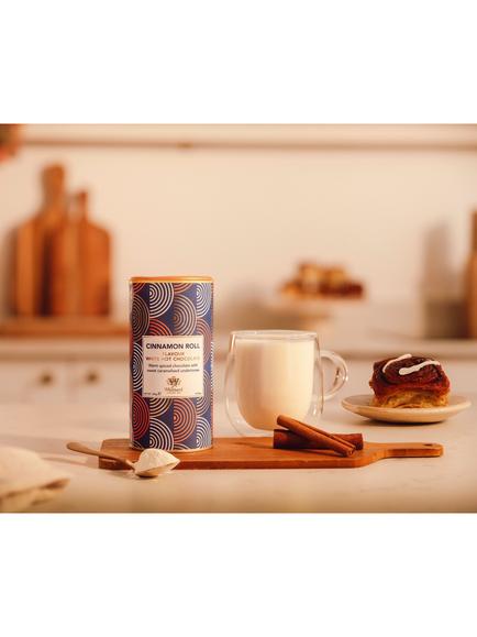 Whittard White Hot Chocolate with Cinnamon Roll Tin, 350g - view 2, Multi