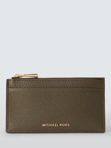 Michael Kors Jet Set Leather Card Case, Loden, Loden