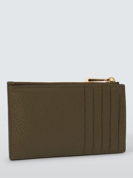 Michael Kors Jet Set Leather Card Case, Loden - view 2, Loden