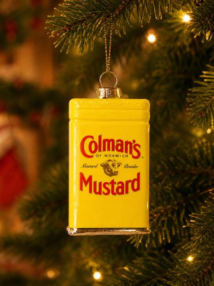 studio THIE Colmans Mustard Christmas Tree Bauble - view 2, Multi
