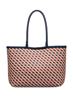 Radley The Sunningdale Woven Leather Tote Bag, Naval/Multi, Naval/Multi