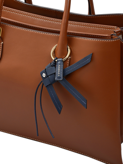 Radley Finn Leather Bag Charm - view 2, Naval
