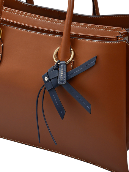 Radley Finn Leather Bag Charm - view 2, Naval