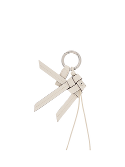 Radley Finn Leather Bag Charm - view 2, Salt