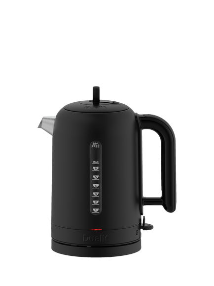 Dualit Stealth Edition 72774 Classic Kettle, 1.7L, Black, Black
