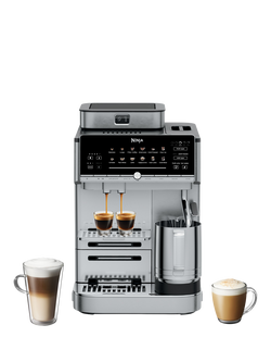 Ninja  AutoBarista Pro AE1052UK Automatic Bean to Cup Coffee Machine, Stainless Steel, Stainless Steel