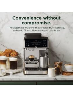 Ninja AutoBarista AE1001UK Automatic Bean to Cup Coffee Machine, Stainless Steel - view 2, Stainless Steel