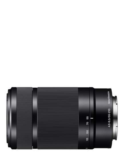 Sony SEL55210B E 55-210mm f/4.5-6.3 OSS Telephoto Zoom Lens, Black - view 2, Black