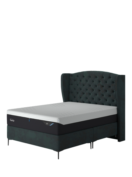 TEMPUR® OUTLET Suffolk Slim Divan Base, King Size, Like New, Emerald, Emerald