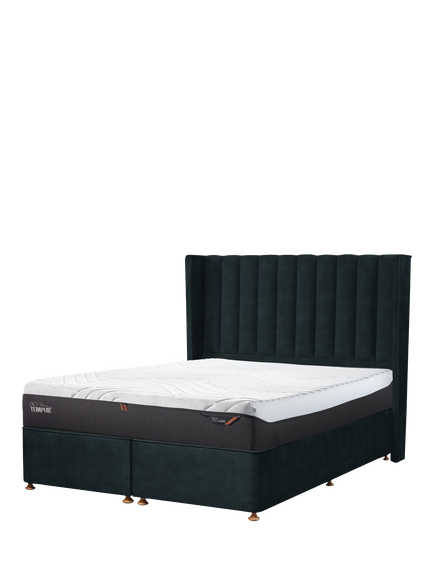 TEMPUR® OUTLET Wickham Full Depth Headboard, King Size, Like New, Emerald, Emerald