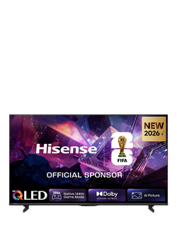 Hisense 55E7STUK PRO (2026) QLED HDR 4K Ultra HD Smart AI TV, 55 inch with Dolby Atmos, Charcoal Grey, Charcoal Grey