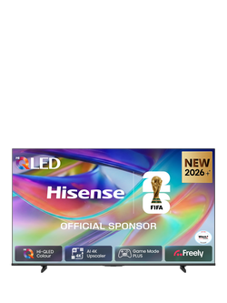 Hisense 55Q7STUK (2026) QLED HDR 4K Ultra HD Smart AI TV, 55 inch with Dolby Atmos, Black, Black