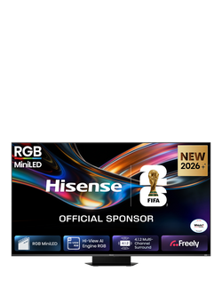 Hisense 65UR9STUK (2026) RGB MiniLED HDR 4K Ultra HD Smart AI TV, 65 inch with Dolby Atmos, Charcoal Grey, Charcoal Grey