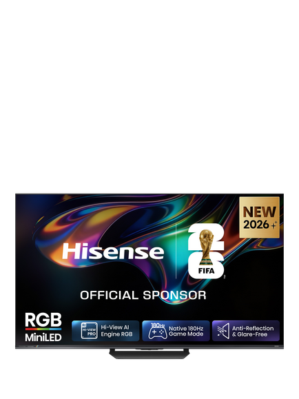 Hisense 75UR8STUK (2026) RGB MiniLED HDR 4K Ultra HD Smart AI TV, 75 inch with Dolby Atmos, Charcoal Grey, Charcoal Grey