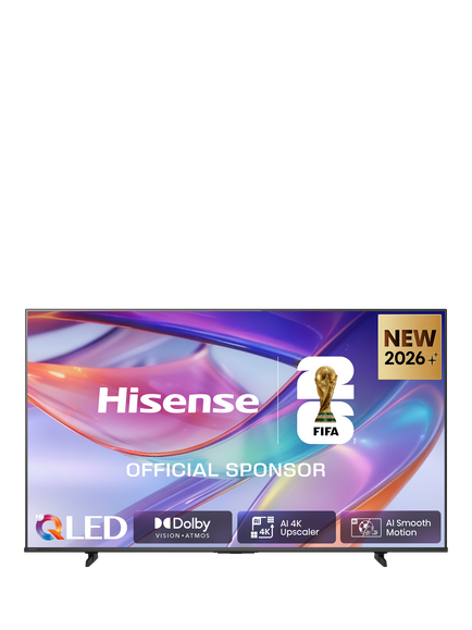 Hisense 85Q7STUK (2026) QLED HDR 4K Ultra HD Smart AI TV, 85 inch with Dolby Atmos, Black, Black