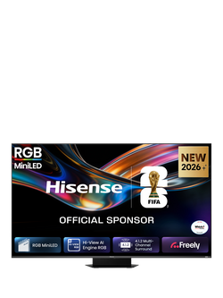 Hisense 85UR9STUK (2026) RGB MiniLED HDR 4K Ultra HD Smart AI TV, 85 inch with Dolby Atmos, Charcoal Grey, Charcoal Grey