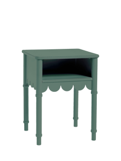 John Lewis ANYDAY OUTLET Hem Bedside Table, Like New, Green, Green