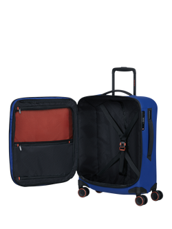 Samsonite Glazed 55cm Expandable 8-Wheel Suitcase, 44/49L - view 2, Electric Blue