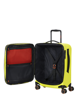 Samsonite Glazed 55cm Expandable 8-Wheel Suitcase, 44/49L - view 2, Lime Punch