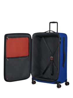 Samsonite Glazed 78cm Expandable 8-Wheel Suitcase, 125/141L - view 2, Electric Blue