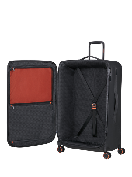 Samsonite Glazed 84cm Expandable 8-Wheel Suitcase, 160/178L - view 2, Black