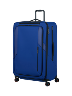 Samsonite Glazed 84cm Expandable 8-Wheel Suitcase, 160/178L, Electric Blue