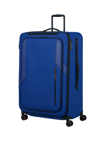 Samsonite Glazed 84cm Expandable 8-Wheel Suitcase, 160/178L, Electric Blue