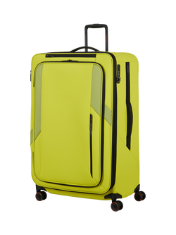 Samsonite Glazed 84cm Expandable 8-Wheel Suitcase, 160/178L, Lime Punch
