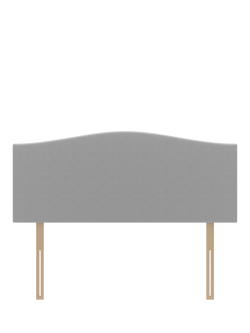 Koti Home OUTLET Brit Upholstered Headboard, King Size, Like New, Linen Look Mid Grey, Linen Look Mid Grey
