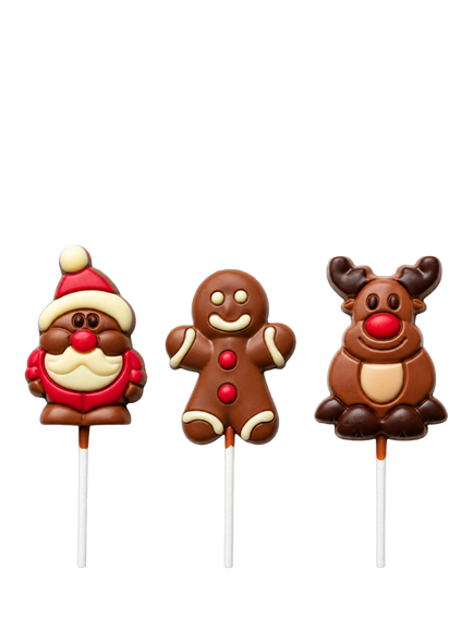 Sweet Me Keep Me Christmas Assorted Milk Chocolate Lollipop, Multi