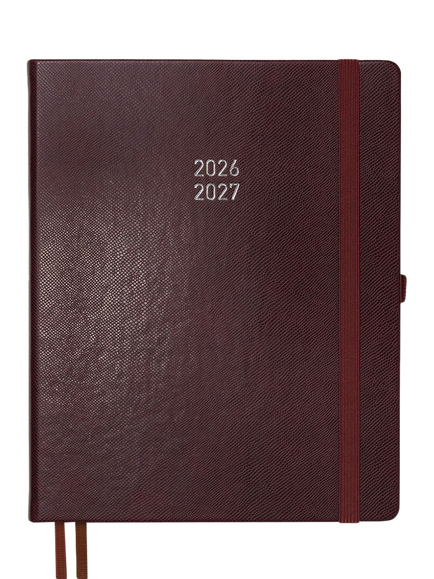 BLOX Academic Desk Week to View 2026-27 Diary, Chocolate Brown, Chocolate Brown