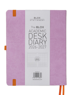 BLOX Academic Desk Week to View 2026-27 Diary, Purple - view 2, Purple