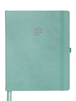 BLOX Academic Desk Week to View 2026-27 Diary, Aqua Blue, Aqua Blue