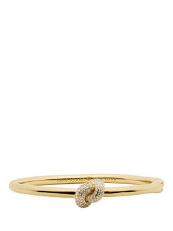 kate spade new york Sailors Knot Bangle, Clear/Gold, Clear/Gold