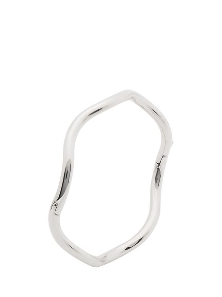 kate spade new york Wave Thin Bangle, Silver - view 2, Silver