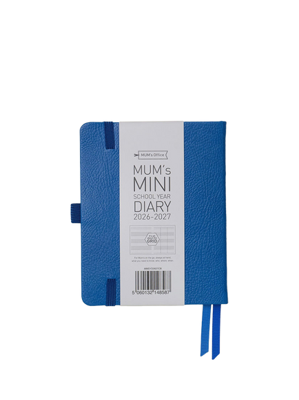 MUM's Office Mini School Diary, Cobalt - view 2, Blue