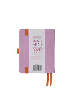 MUM's Office Mini School Year Week to View 2026-27 Diary, Purple - view 2, Purple