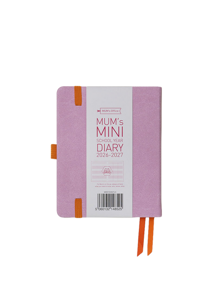 MUM's Office Mini School Year Week to View 2026-27 Diary, Purple - view 2, Purple