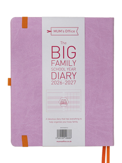 MUM's Office Big Family School Year Academic 2026-27 Diary, Purple - view 2, Purple