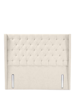 John Lewis OUTLET Harlow Full Depth Headboard, Super King Size, Brushed Tweed Beige, Brushed Tweed Beige
