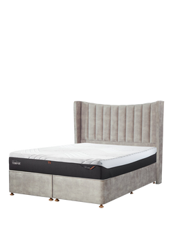 TEMPUR® OUTLET Orford Velvet Headboard, King Size, Like New, Natural, Natural