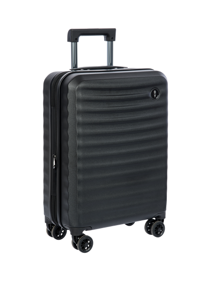 Bric's Nausicaa 55cm Expandable 4-Wheel Cabin Suitcase, 50L, Black - view 2, Black