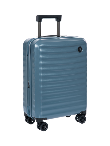 Bric's Nausicaa 55cm Expandable 4-Wheel Cabin Suitcase, 50L, Blue - view 2, Blue
